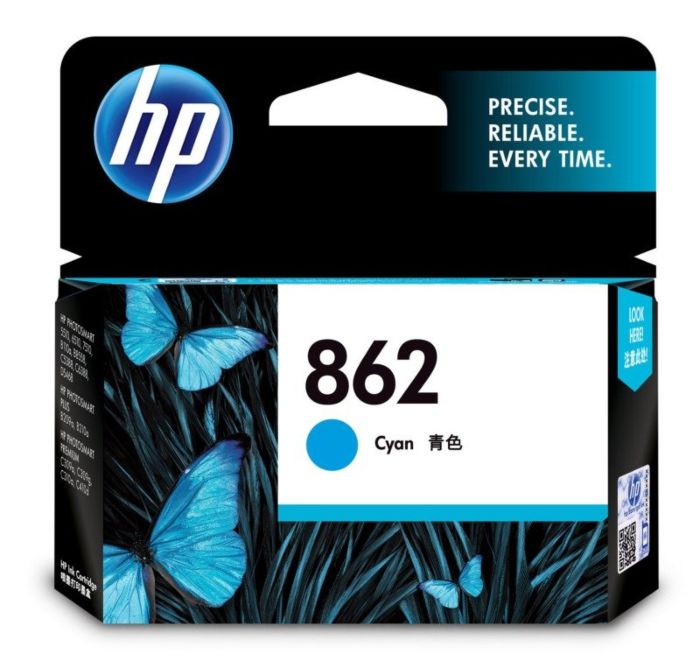 HP 862 Cyan Ink Cartridge